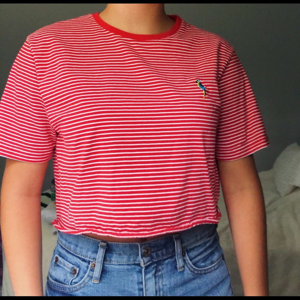 Red and White Striped TShirt